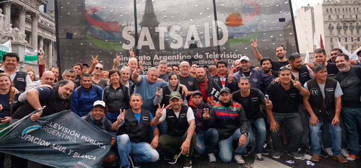 #4A SATSAID presente en la marcha por la unidad, la producción y el trabajo