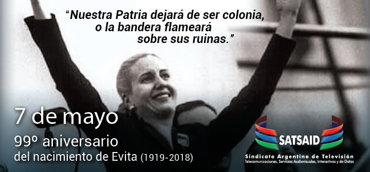 99º aniversario del nacimiento de Evita