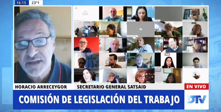 HORACIO ARRECEYGOR EXPUSO SOBRE TELETRABAJO EN LA CÁMARA DE DIPUTADOS