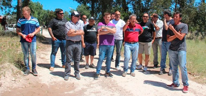 Horacio Arreceygor visitó el predio donde se proyecta el camping de Claromecó