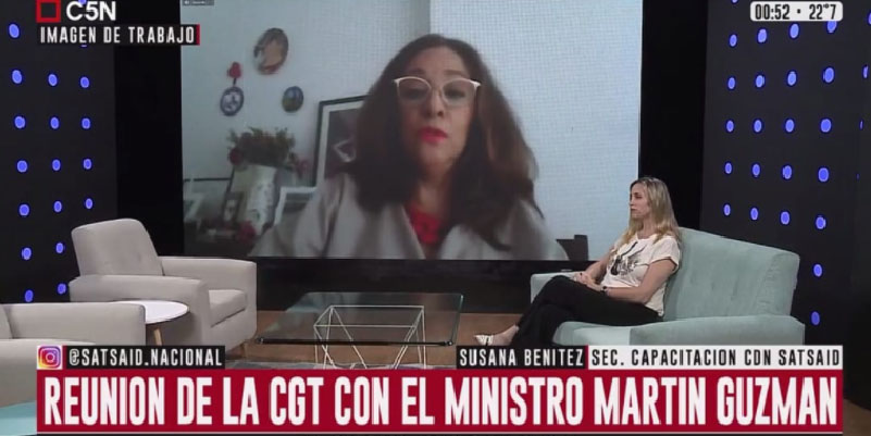 IMAGEN DE TRABAJO CON SUSANA BENÍTEZ Y MARIANELA MEL