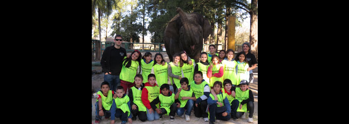 Niños de Sec Rosario en el Zoo de Luján