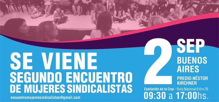 Se viene el 2º Encuentro de Mujeres Sindicalistas de la CFT