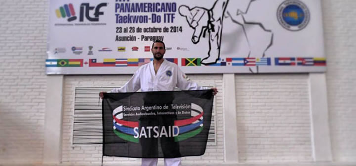 Un compañero en el Panamericano de Taekwondo