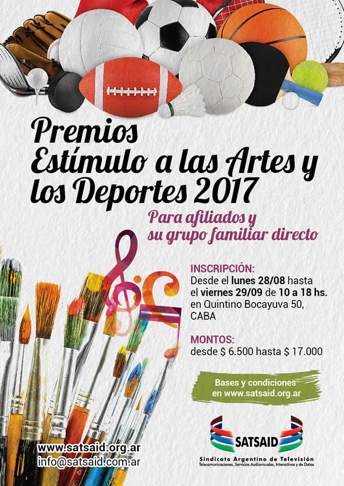 Premios Estímulo a las Artes y los Deportes 2017