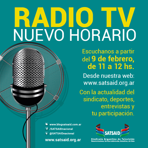 Radio TV: Nuevo horario
