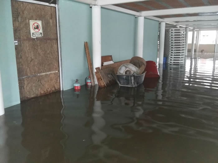 Talavera cerrado por inundación