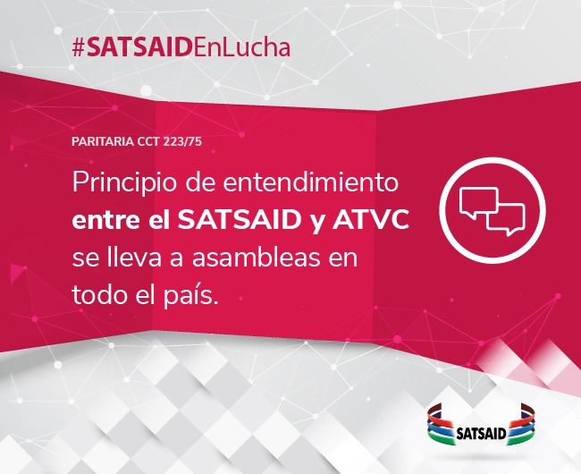 PRINCIPIO DE ENTENDIMIENTO ENTRE EL SATSAID Y ATVC SE LLEVA A ASAMBLEAS EN TODO EL PAÍS