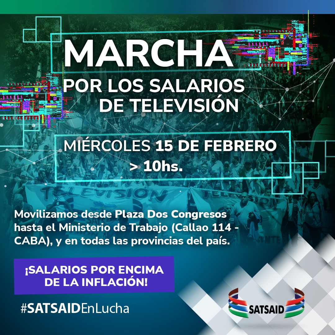 MARCHA POR LOS SALARIOS DE TELEVISIÓN