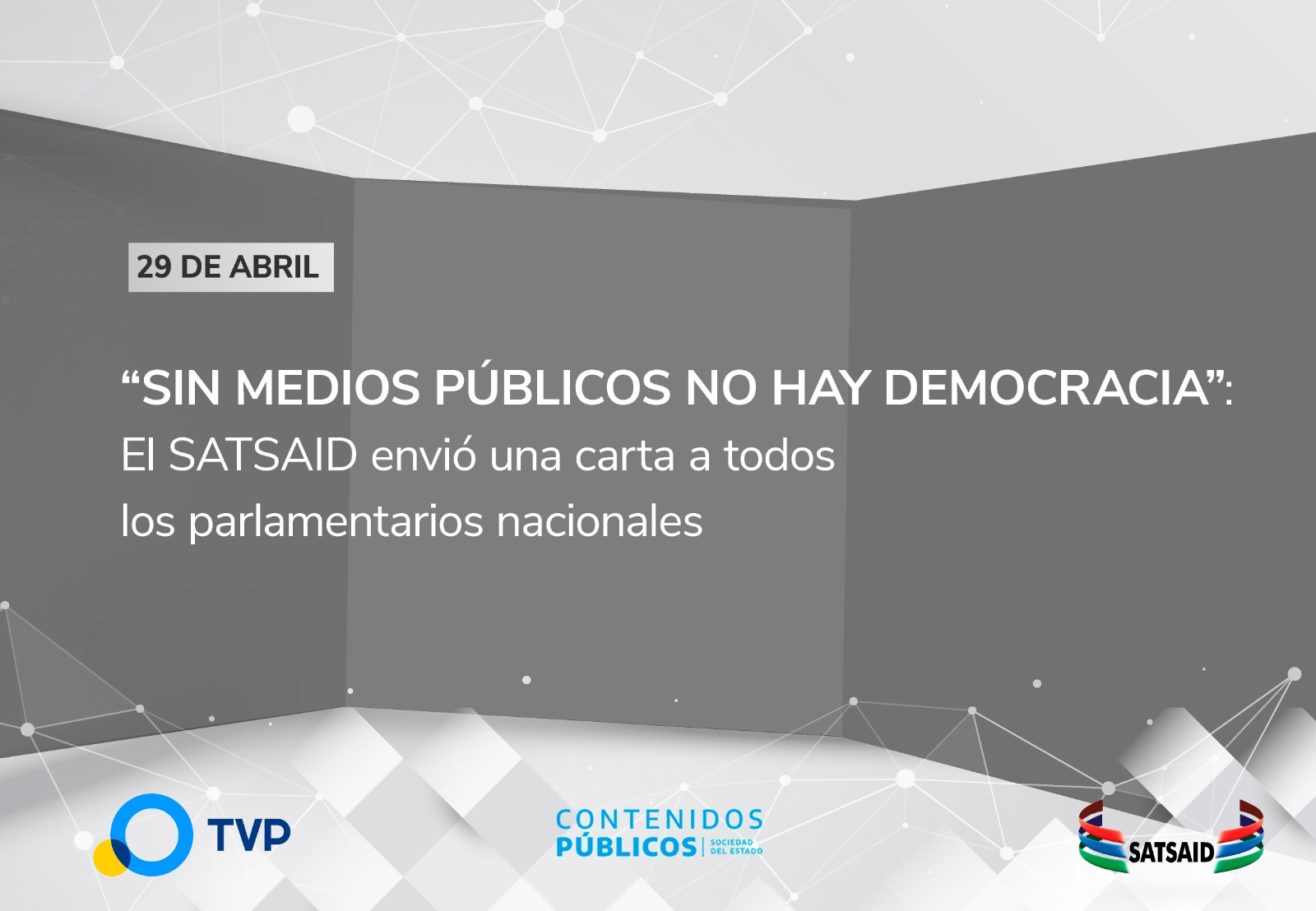 “SIN MEDIOS PÚBLICOS NO HAY DEMOCRACIA”: EL SATSAID ENVIÓ UNA CARTA A TODOS LOS PARLAMENTARIOS NACIONALES Y GOBERNADORES 