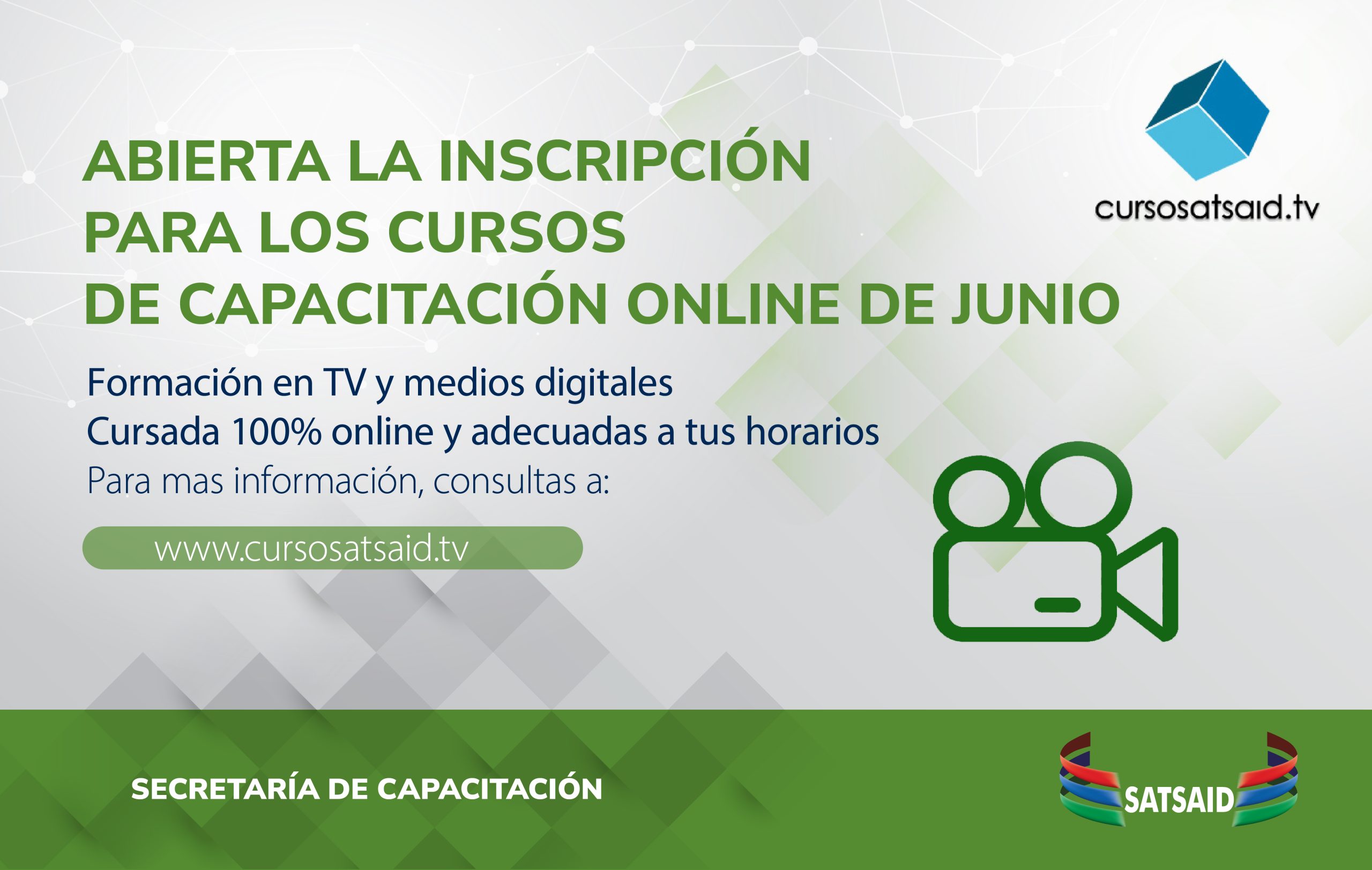 ABIERTA LA INSCRIPCIÓN PARA LOS CURSOS DE CAPACITACIÓN ONLINE DE JUNIO 