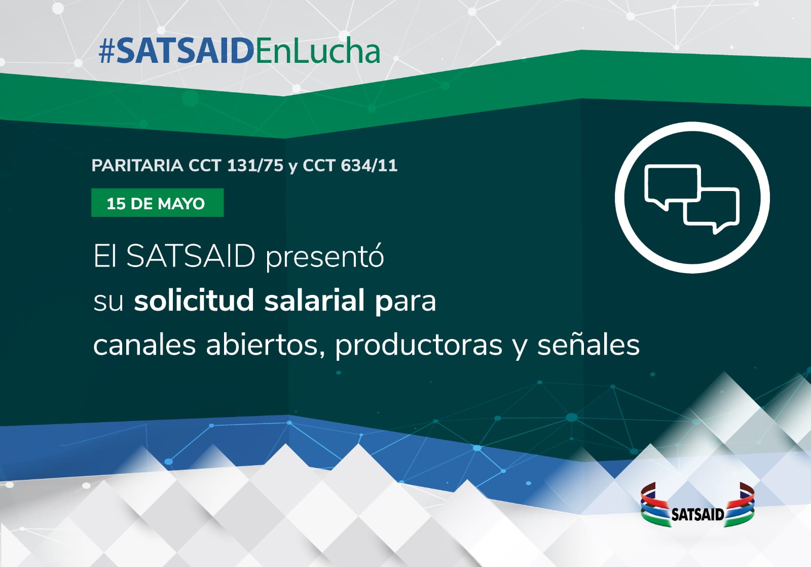 EL SATSAID PRESENTÓ SU SOLICITUD SALARIAL PARA CANALES ABIERTOS, PRODUCTORAS Y SEÑALES