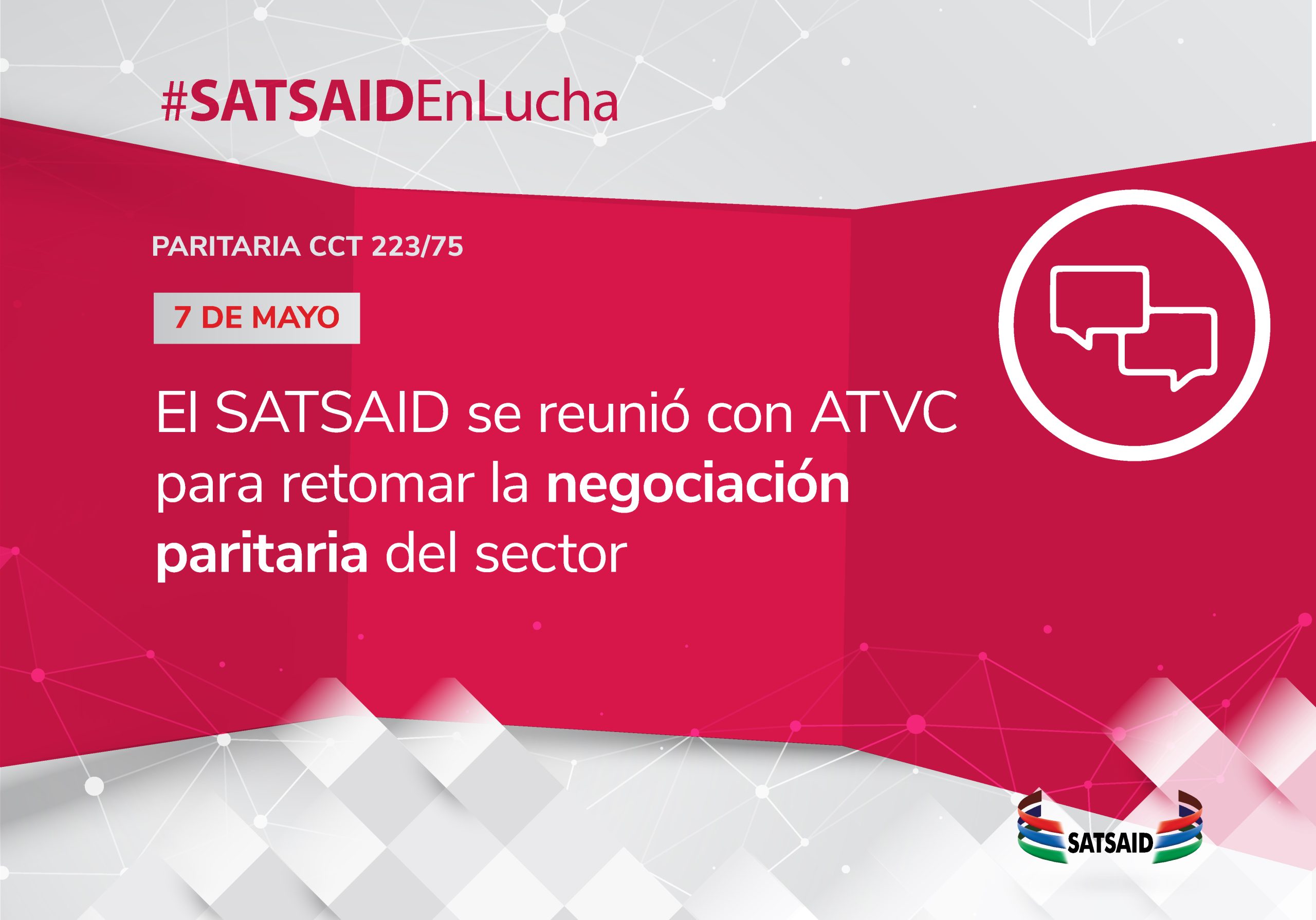 EL SATSAID SE REUNIÓ CON ATVC PARA RETOMAR LA NEGOCIACIÓN PARITARIA DEL SECTOR 