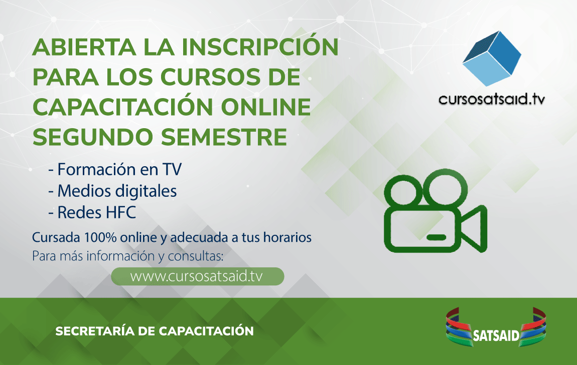 NO TE PIERDAS LOS CURSOS DE CAPACITACIÓN A DISTANCIA DEL SATSAID