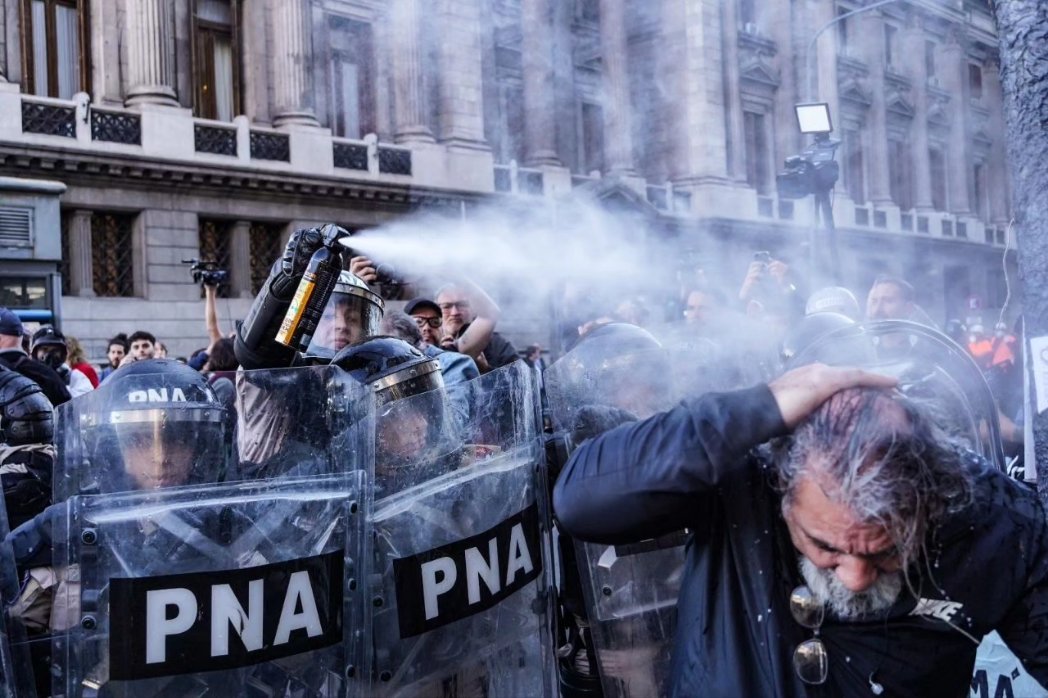 EL SATSAID REPUDIA LA BRUTAL REPRESIÓN EN LA MARCHA DE JUBILADOS 