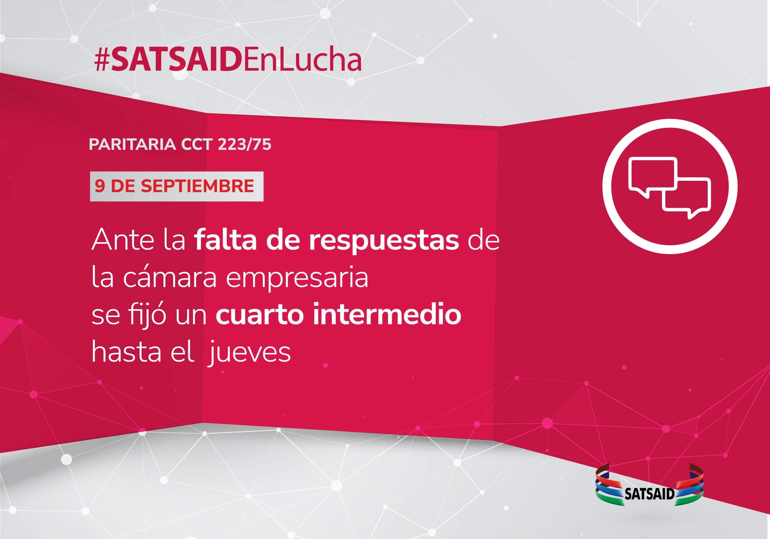 ANTE LA FALTA DE RESPUESTAS DE LA CÁMARA EMPRESARIA SE FIJÓ UN CUARTO INTERMEDIO HASTA EL JUEVES 