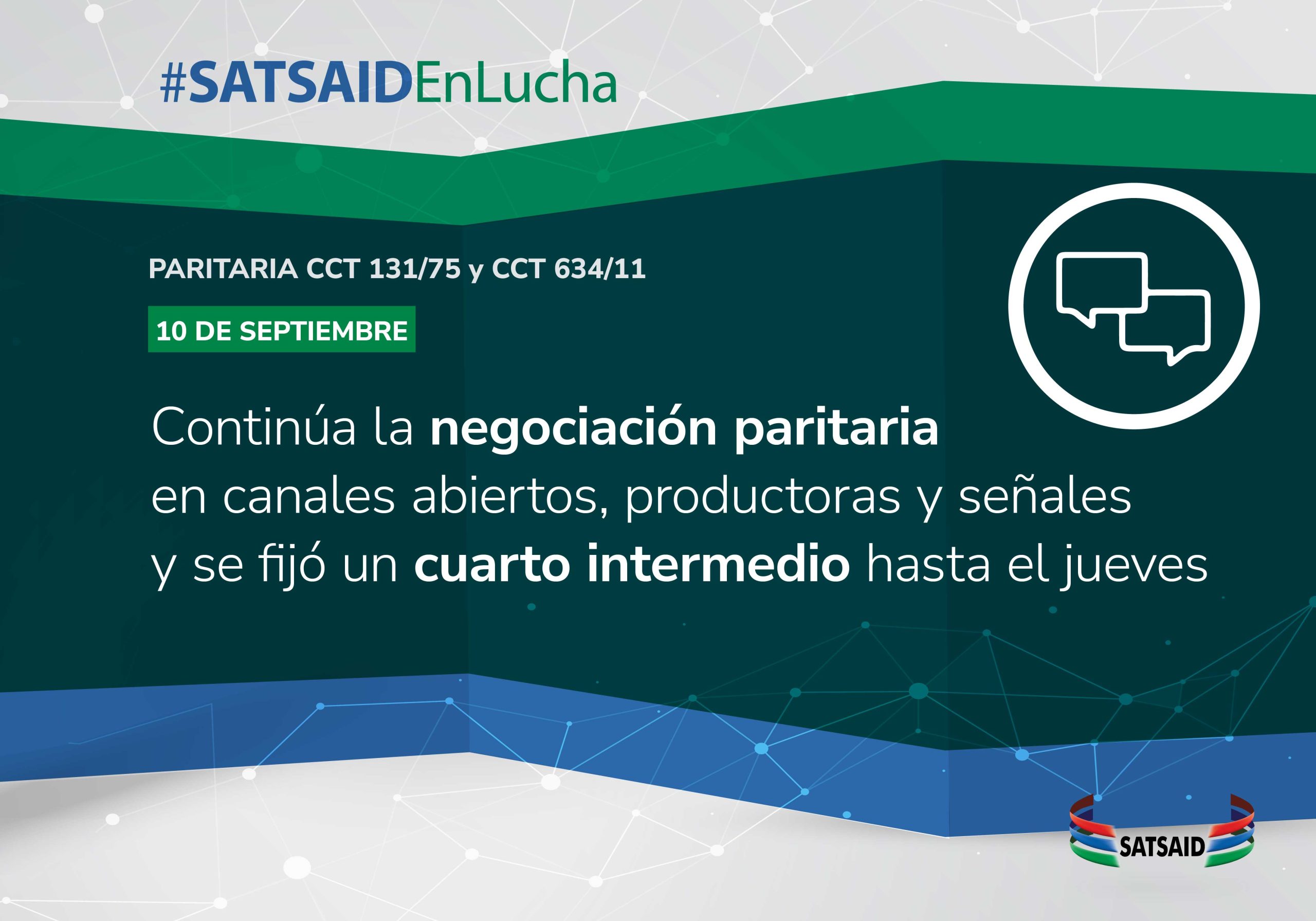 CONTINÚA LA NEGOCIACIÓN PARITARIA EN CANALES ABIERTOS, PRODUCTORAS Y SEÑALES Y SE FIJÓ UN CUARTO INTERMEDIO HASTA EL JUEVES 