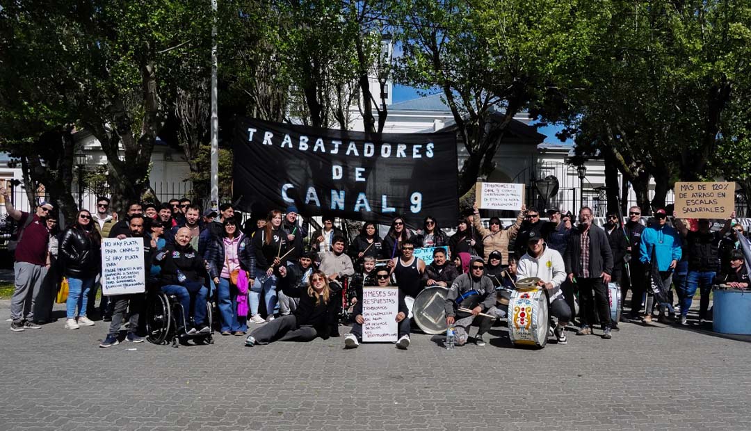 SANTA CRUZ: PARO Y RETENCIÓN DE TAREAS EN CANAL 9 ANTE LA FALTA DE PROPUESTAS SALARIALES DEL EJECUTIVO PROVINCIAL