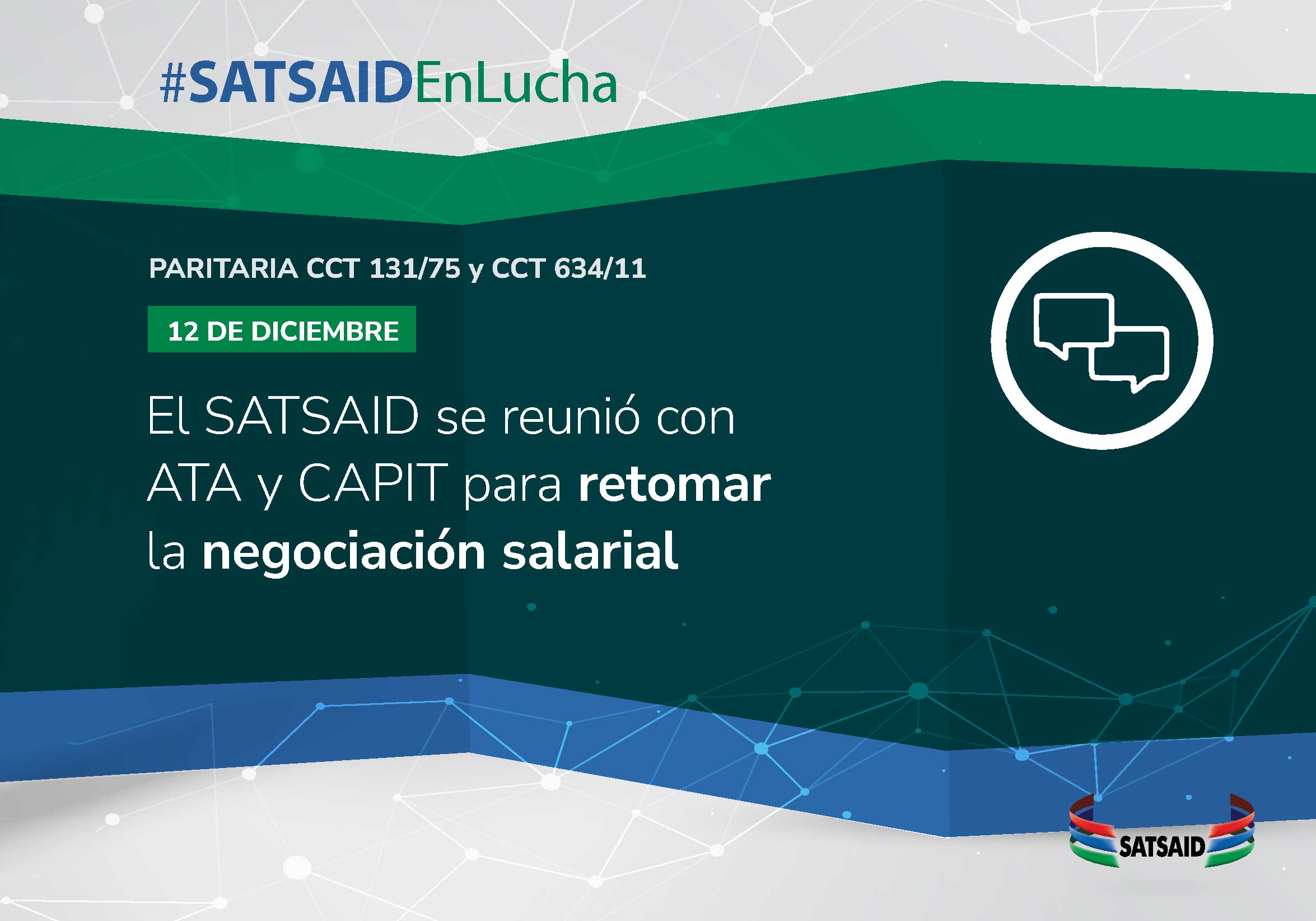 EL SATSAID SE REUNIÓ CON ATA Y CAPIT PARA RETOMAR LA NEGOCIACIÓN SALARIAL 