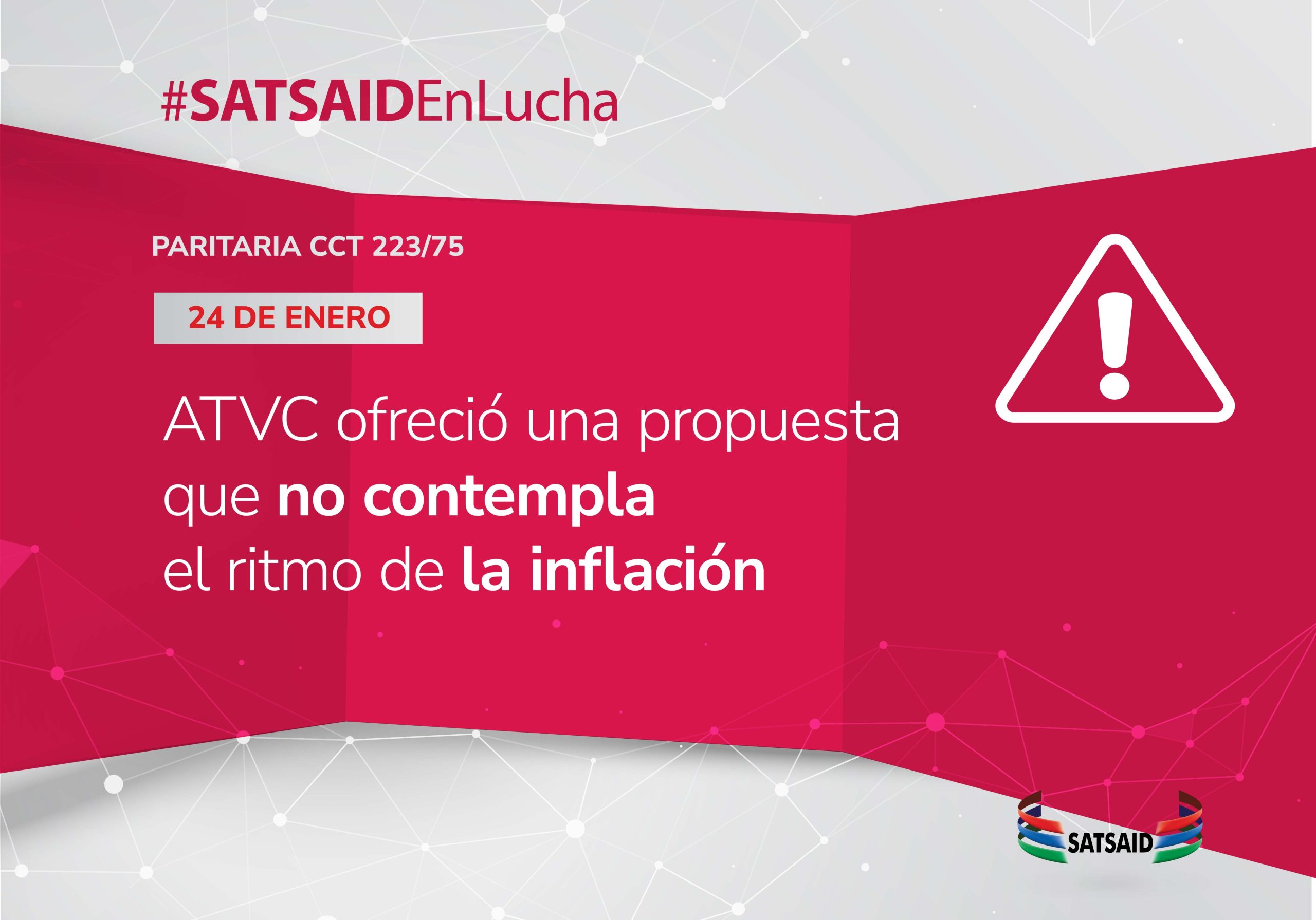 ATVC OFRECIÓ UNA NUEVA PROPUESTA QUE NO CONTEMPLA EL RITMO DE LA INFLACIÓN 