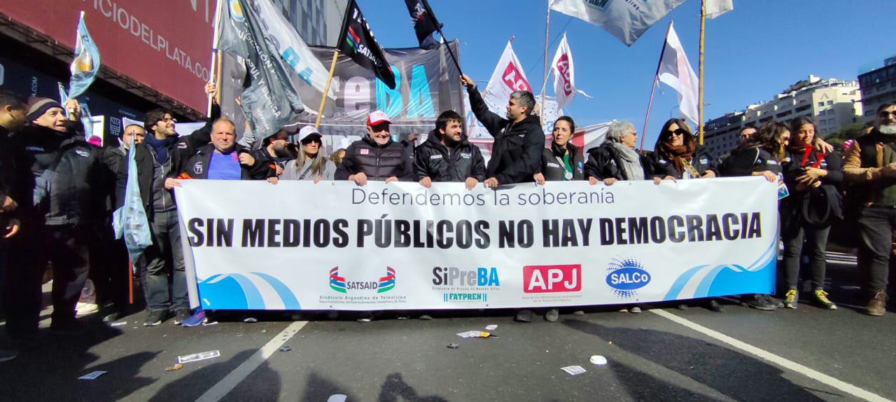 SATSAID PRESENTE EN LA MOVILIZACIÓN AL MINISTERIO DE DESREGULACIÓN