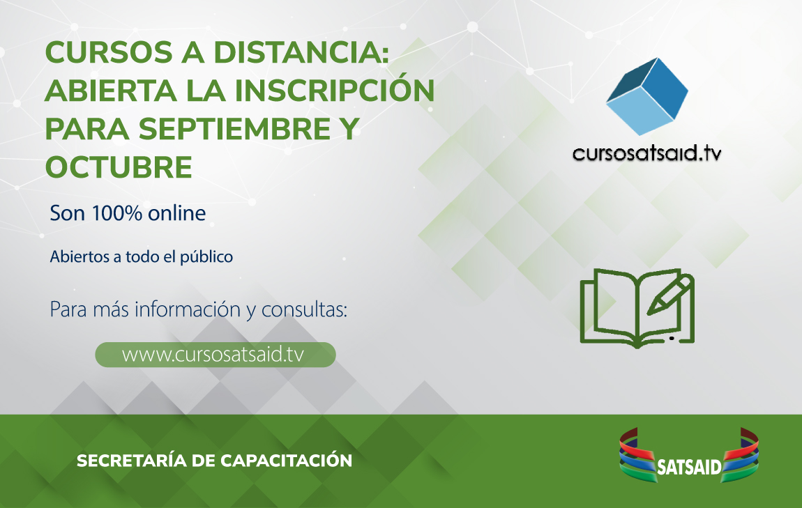 CURSOS A DISTANCIA: ABIERTA LA INSCRIPCIÓN PARA SEPTIEMBRE Y OCTUBRE