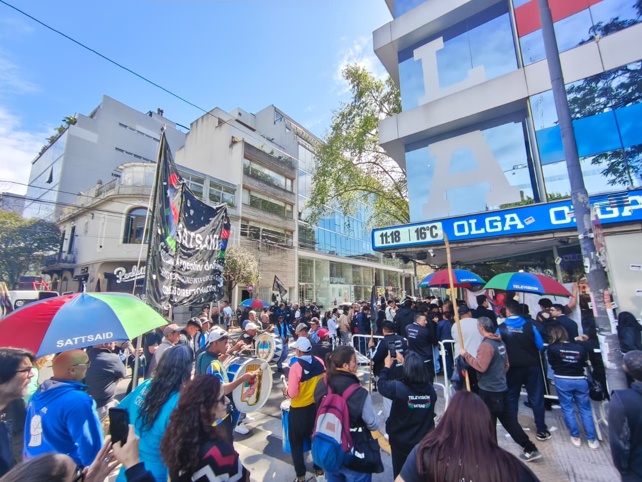 SATSAID SE MOVILIZÓ A OLGA EXIGIENDO LA URGENTE REGULARIZACIÓN DE SUS TRABAJADORES