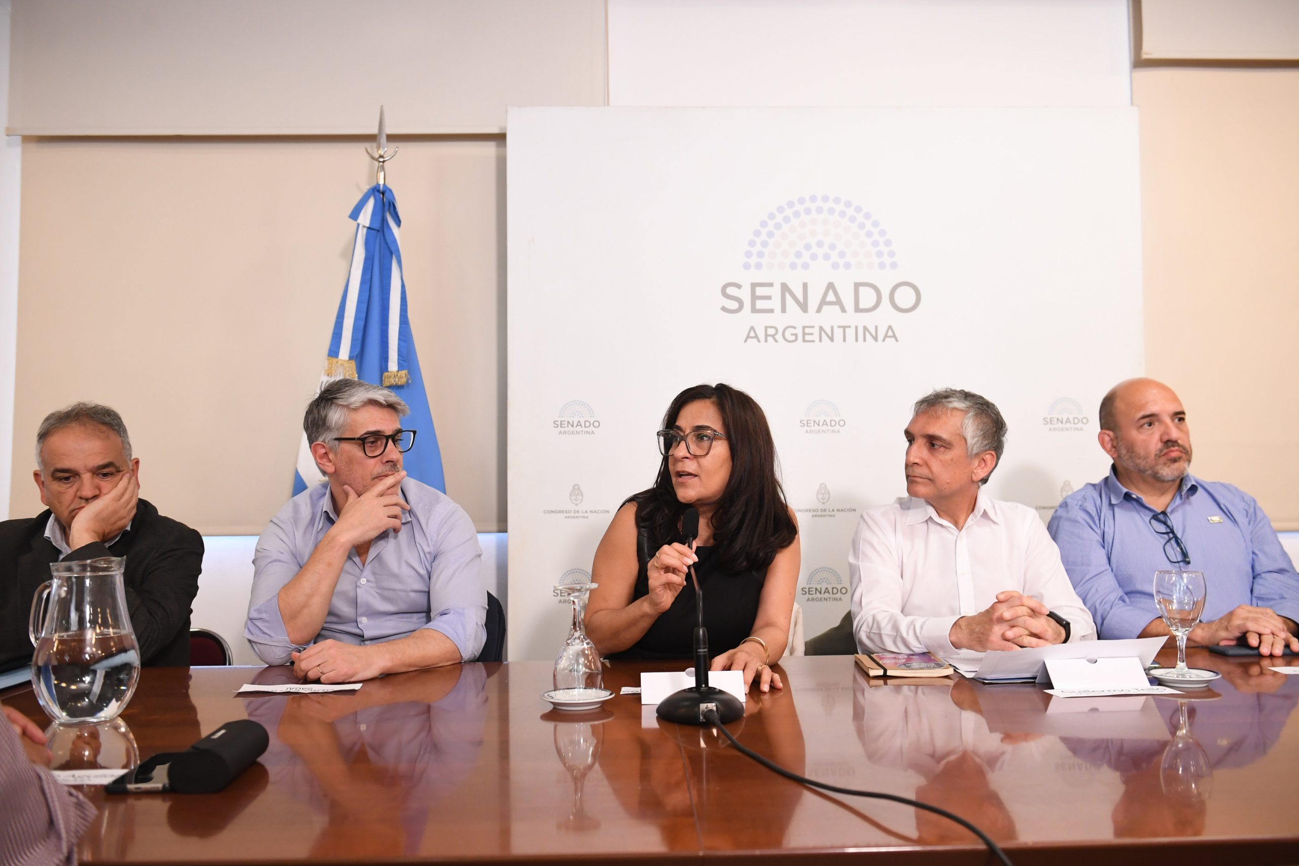Reunion con entidades de medios y de la cultura organizada por la senadora Maria Carolina Moises, presidente de la Comision  de Sistemas, Medios de Comunicacin y Libertad de Expresin, en el edificio anexo del Senado de la Nacion; el 30 de septiembre de 2025, en Buenos Aires, Argentina. Foto: Juan Carlos Cardenas / Comunicacion Senado.
