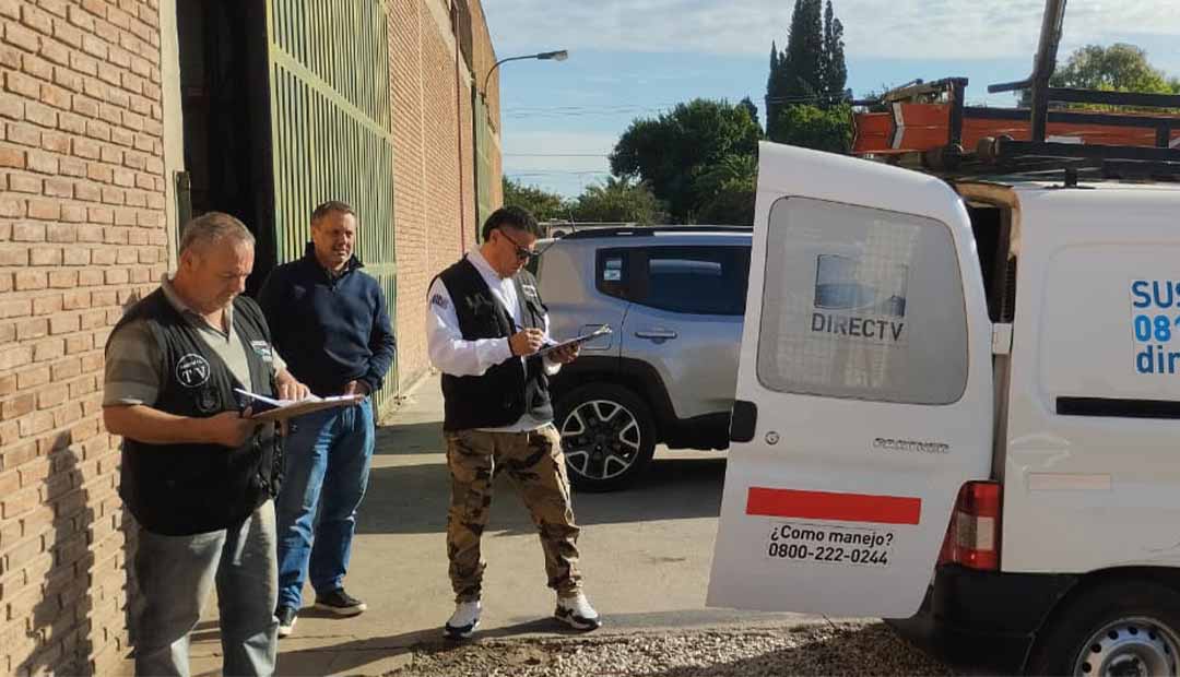 CÓRDOBA: LA SECCIONAL REALIZÓ UNA INSPECCIÓN EN DIRECTV 