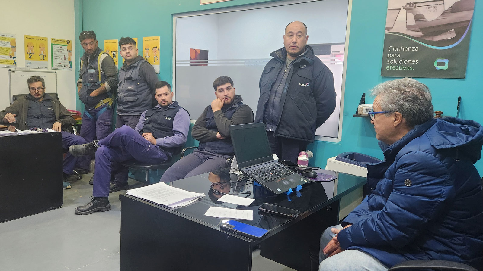 SANTA CRUZ: ARRECEYGOR REALIZÓ UNA RECORRIDA GREMIAL POR DISTINTAS EMPRESAS Y SE REUNIÓ CON EL GOBERNADOR 