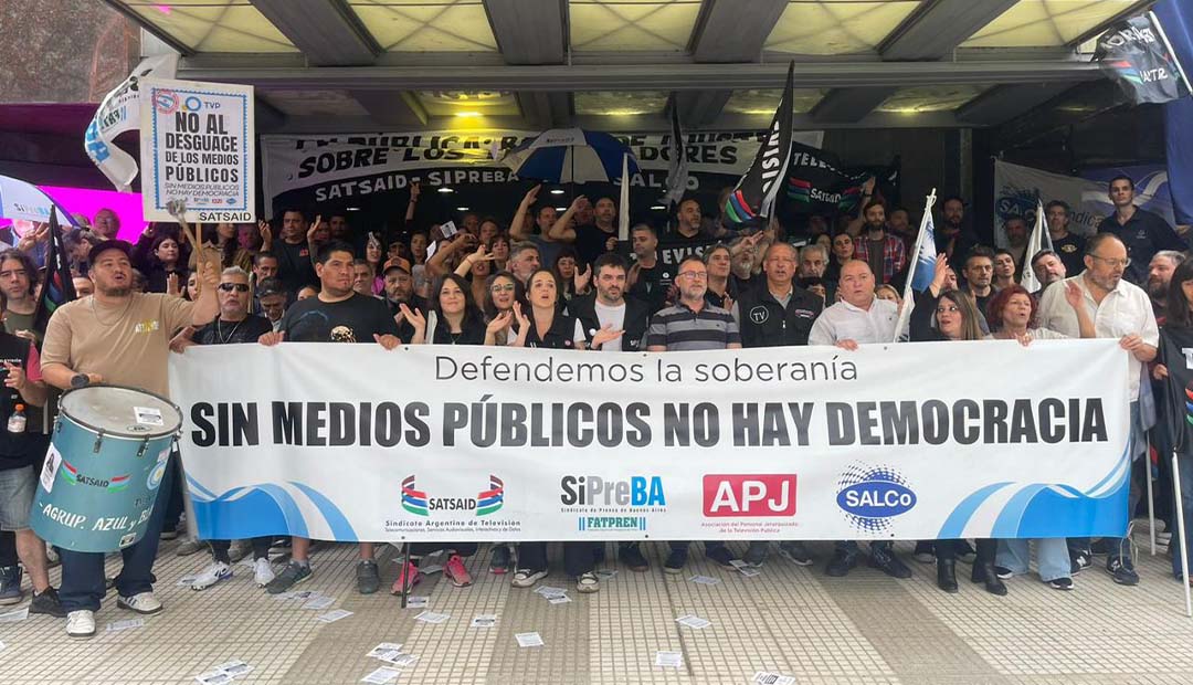 AMBA: PARO DE CUATRO HORAS Y MOVILIZACIÓN EN LA TV PÚBLICA 