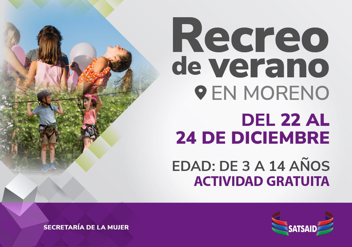 AMBA: ¿YA TE ANOTASTE PARA EL RECREO DE VERANO EN MORENO?