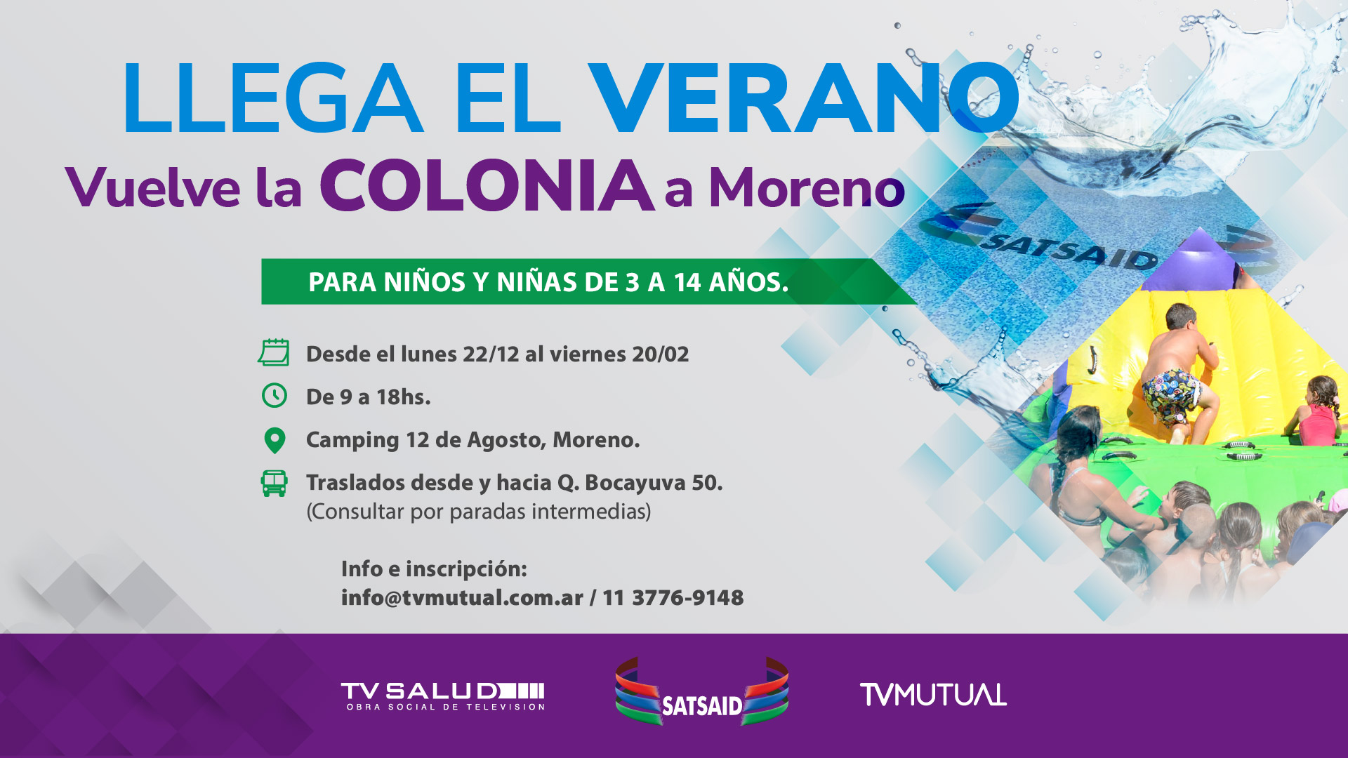 AMBA: ¡SE VIENE LA COLONIA DE VERANO EN MORENO!