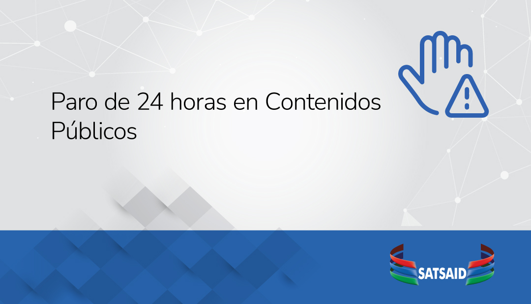 PARO DE 24 HORAS EN CONTENIDOS PÚBLICOS 