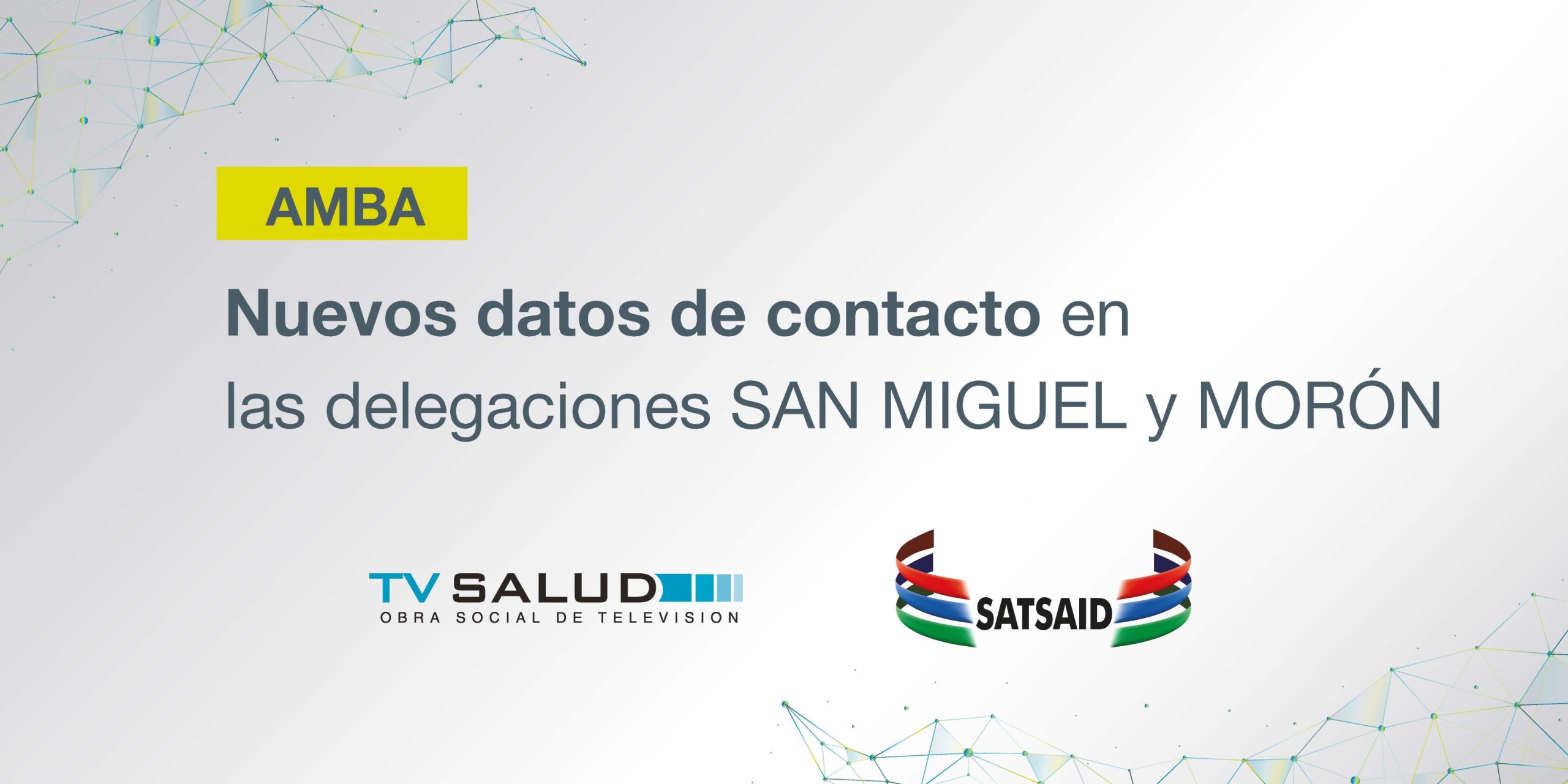 AMBA: NOVEDADES DE LAS DELEGACIONES SAN MIGUEL Y MORÓN 