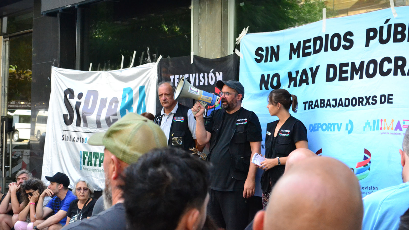 PARO, MOVILIZACIÓN Y ACTO DE LOS TRABAJADORES Y LAS TRABAJADORAS DE CONTENIDOS PÚBLICOS