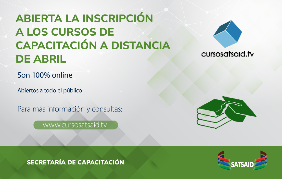 ¡ABRIMOS LA INSCRIPCIÓN A LOS CURSOS DE CAPACITACIÓN A DISTANCIA DE ABRIL! 