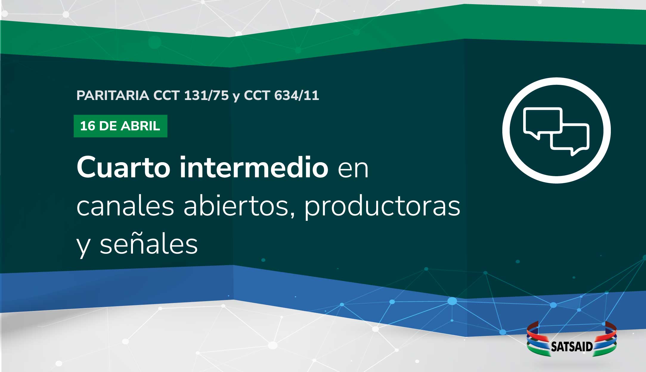 CUARTO INTERMEDIO EN CANALES ABIERTOS, PRODUCTORAS Y SEÑALES