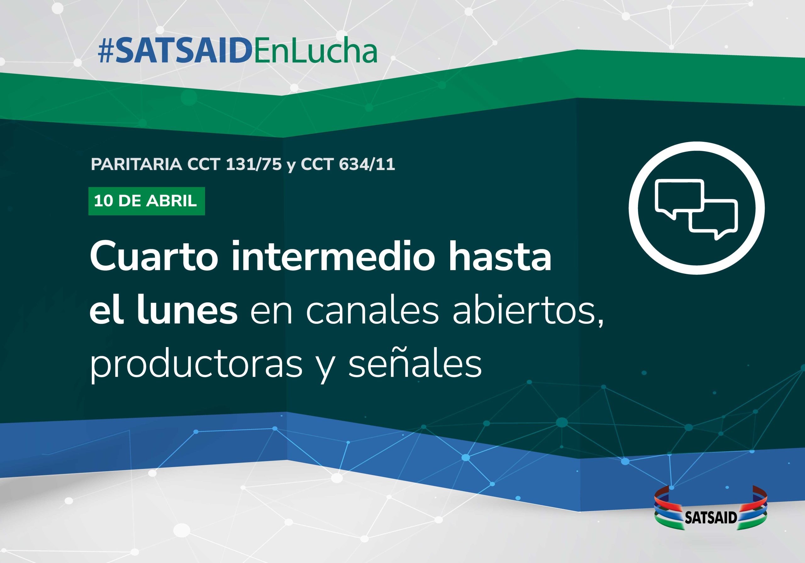 CUARTO INTERMEDIO HASTA EL LUNES EN CANALES ABIERTOS, PRODUCTORAS Y SEÑALES