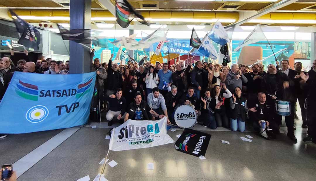 TV PÚBLICA: SE APROBÓ POR UNANIMIDAD EL PLAN DE LUCHA EN DEFENSA DE LOS MEDIOS PÚBLICOS Y LOS SALARIOS