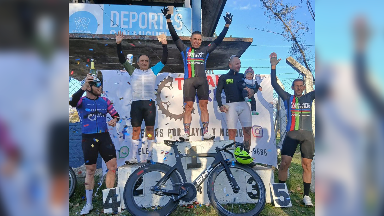 CICLISMO: EL SAT CONQUISTÓ EL PODIO EN BELLA VISTA