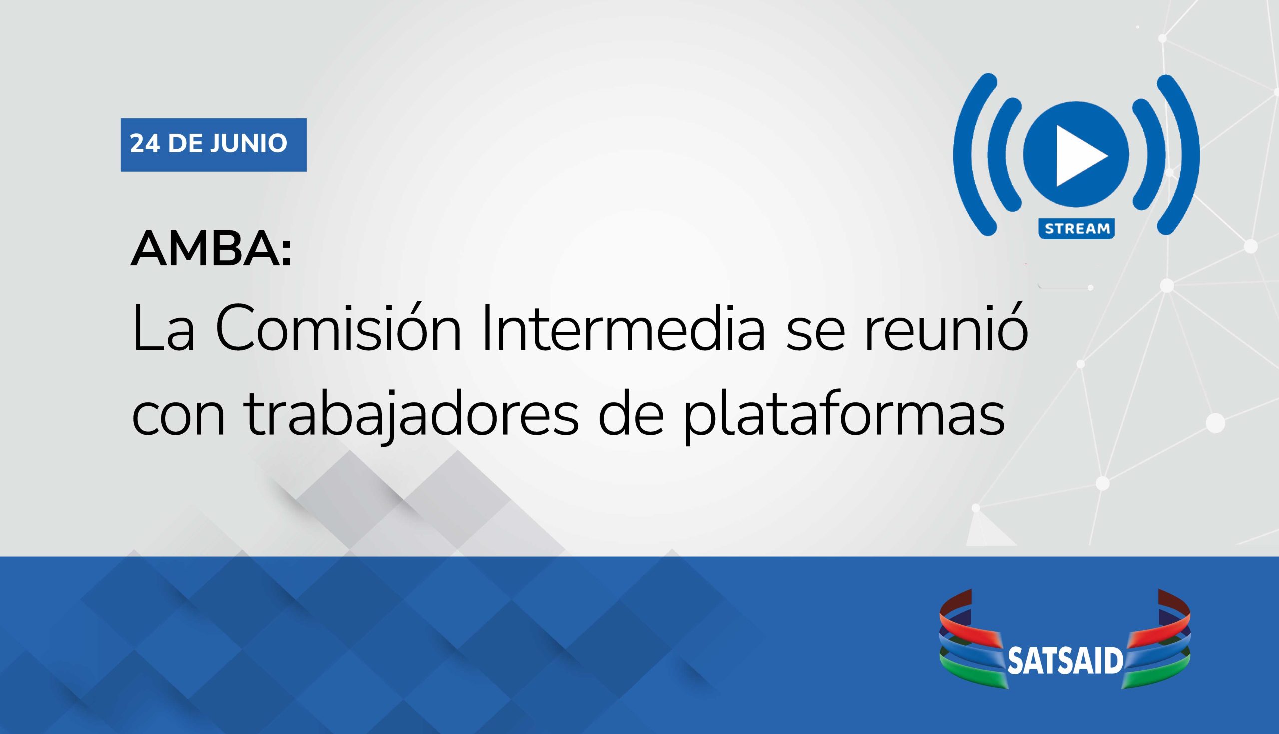 AMBA: LA COMISIÓN INTERMEDIA SE REUNIÓ CON TRABAJADORES DE PLATAFORMAS 