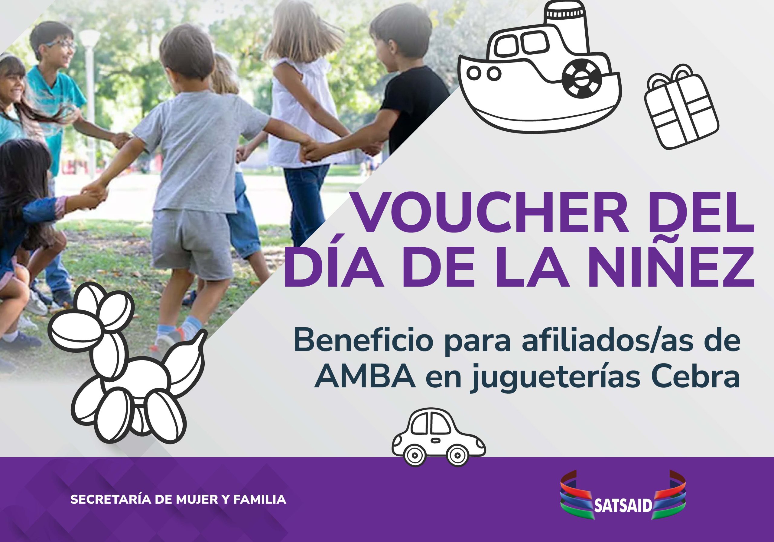 AMBA: ¡YA PODÉS ACCEDER AL VOUCHER POR EL DÍA DE LA NIÑEZ!