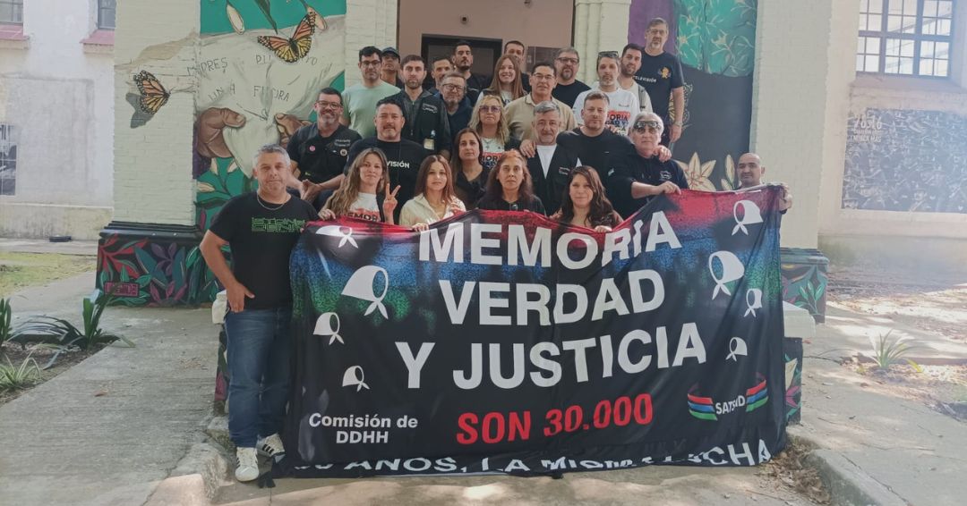 COMISIÓN DE DDHH: DELEGACIONES DE LAS DISTINTAS SECCIONALES DEL SATSAID VISITARON EL MUSEO SITIO DE MEMORIA EX ESMA